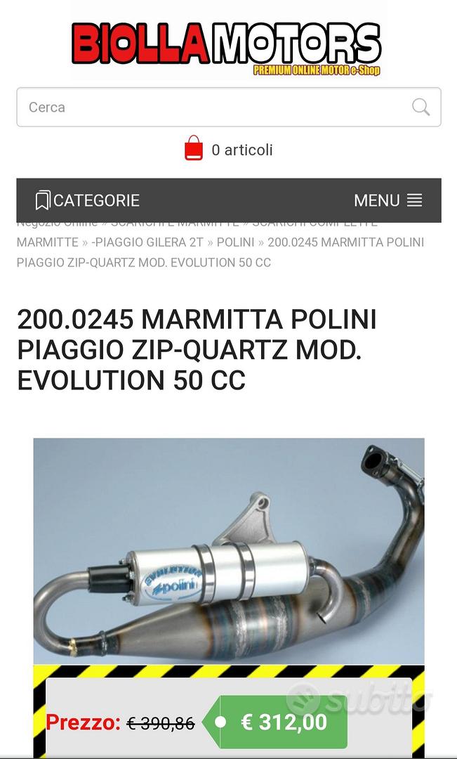 MARMITTA VESPA 50 mod.EVOLUTION