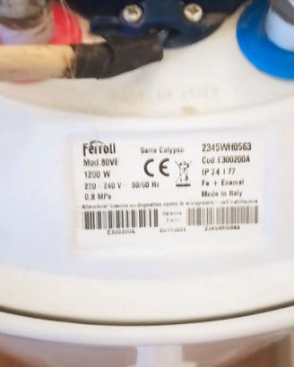 Boiler elettrico Ferroli 80L