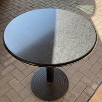 Set di 6 tavolini rotondi, piede in ferro