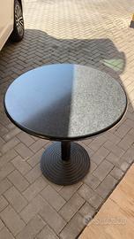 Set di 6 tavolini rotondi, piede in ferro