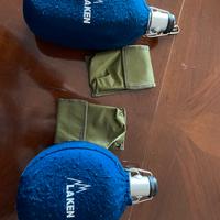 Borraccia per campeggio e piccolo porta oggetti