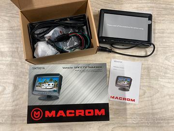 Monitor 7” AHD IPS -2 ingressi video e telecomando