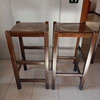 Sgabelli in legno