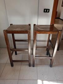 Sgabelli in legno