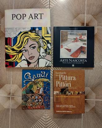4 x libri arte - pop art - Gaudí -  pittori vari