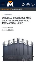 CANCELLO IN FERRO ZINCATO