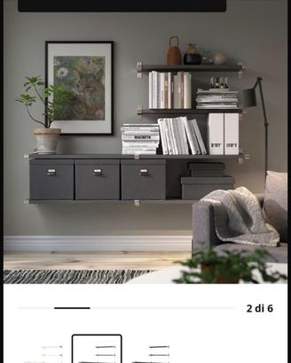 Set mensole salotto bergshult / granhult di IKEA