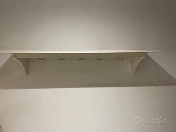 Appendino in legno bianco