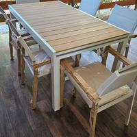 Tavolo Alluminio Allungabile 270cm SEDIE A PARTE 