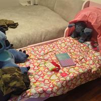 BUSUNGE Letto allungabile, rosa chiaro