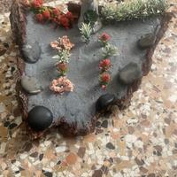 Giardino Zen Artigianale su Corteccia Naturale 