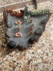 Giardino Zen Artigianale su Corteccia Naturale 