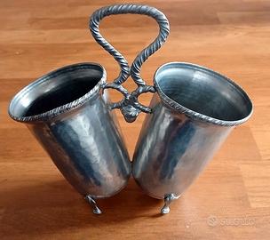 Antico portagrissini in peltro 95%