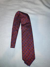 Cravatta Bulgari Tie Kurfurstendamn red in seta 10
