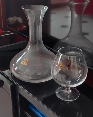 Decanter e bicchiere da Cognac RCR Cristallo