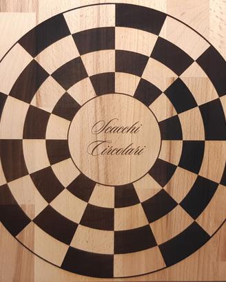 Scacchi Circolari, Legno faggio, Made in Italy