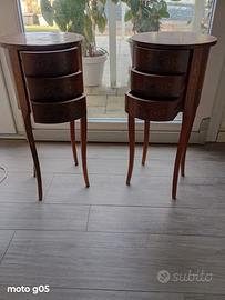 Coppia Comodini Colonnina Vintage  Luigi XVI