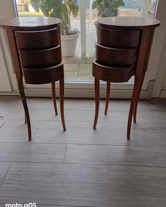 Coppia Comodini Colonnina Vintage  Luigi XVI