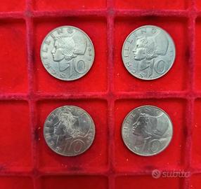 Austria Lotto di 4 monete austriache da 10 Scell.