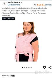Koala fascia porta neonato fino a 9kg