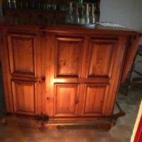 Mobile bar mogano massiccio