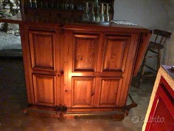 Mobile bar mogano massiccio