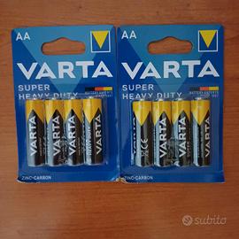 8 Batterie VARTA AA 1,5V 2Confezioni Zinco-Carbon