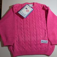 maglioncino neonato rosa 9 mesi