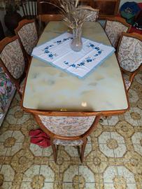 sala da pranzo anni '50 vintage