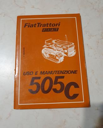 Libretto uso/manutenzione Trattore Fiat 505 C