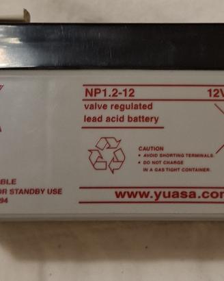 Batteria YUASA NP1.2-12 1,12 12 per sirena