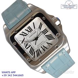 Cartier Santos 100 Medium 2878 silver Full Set