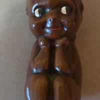 Rara Bambola Vintage "Il Pensatore" Design Alberto