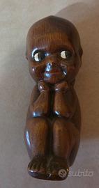 Rara Bambola Vintage "Il Pensatore" Design Alberto