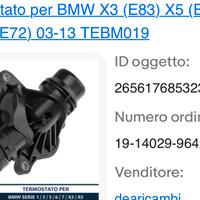 Termostato bmw x3