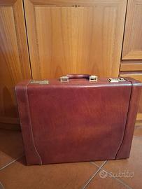Valigetta vintage in vera pelle made in Italy