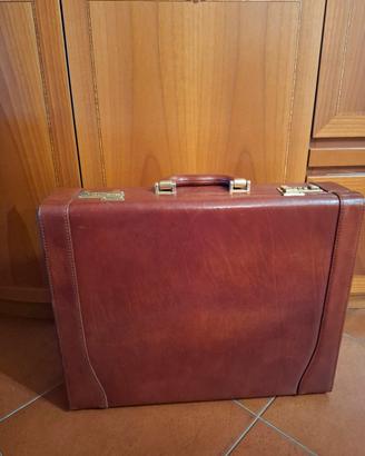 Valigetta vintage in vera pelle made in Italy