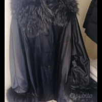 Cappotto in pelle e pelliccia