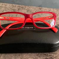 Montatura occhiali rossa, Dolce & Gabbana