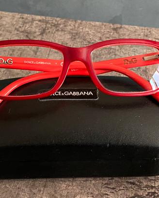 Montatura occhiali rossa, Dolce & Gabbana