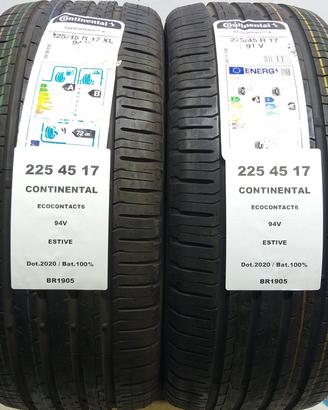 2 GOMME 225 45 17 CONTINENTAL BR1905