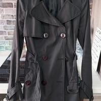 Tranch donna primavera nero