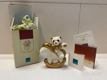 Thun addobbo vintage Teddy sul cavallo a dondolo,