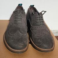 Scarpe Brogue Uomo Camoscio Grigio tg. 40