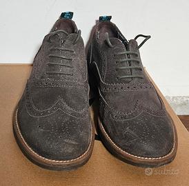 Scarpe Brogue Uomo Camoscio Grigio tg. 40