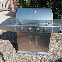 BBQ a gas in acciaio inox