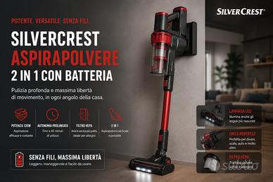 Aspirapolvere Lidl Silvercrest a batteria – 130W🧹