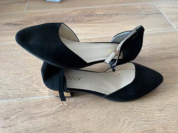 Scarpe donna tacco basso NERO (tg.40) NUOVE