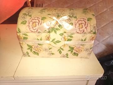 COFANETTO PORTAGIOIE FLOREALE – ANNI ’80  vintage 