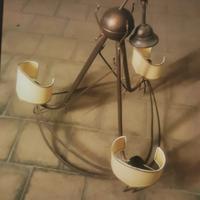 Lampadario ottone rame vintage
Anni 40